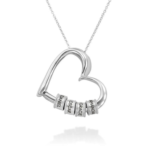 Collar Corazón Personalizado con Nombres Grabados