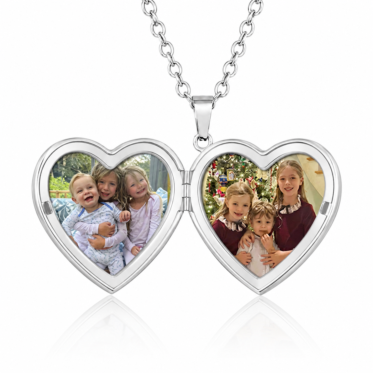 Collar Locket Corazón Strass con Foto
