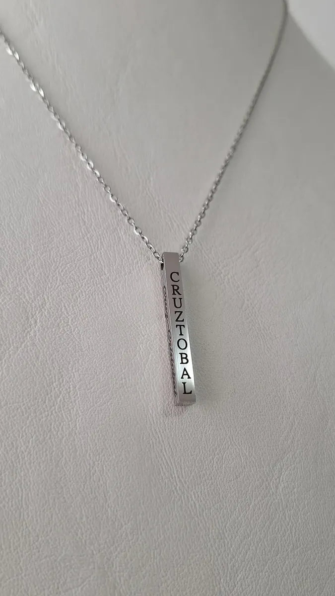 Collar Tótem 4 Caras Grabado