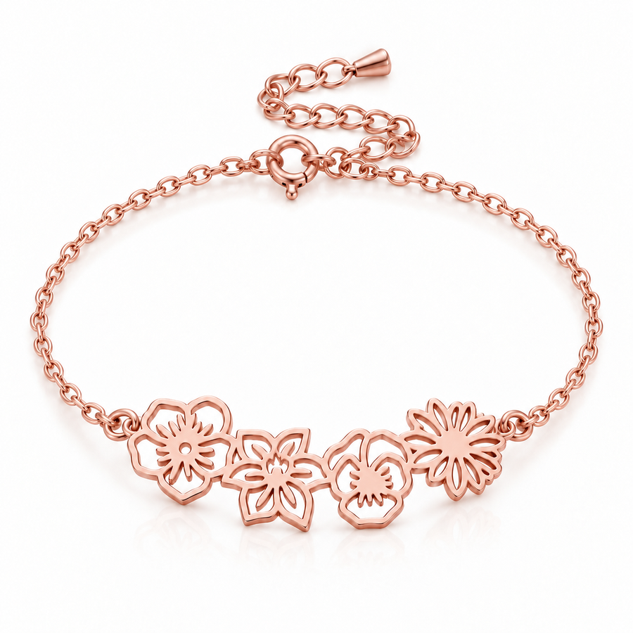 Brazalete Flores de Nacimiento Personalizadas
