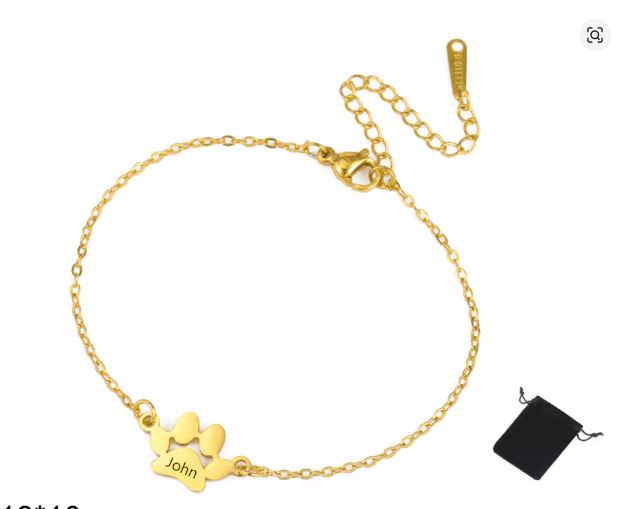 Fiel — Brazalete Huella con Nombre Grabado
