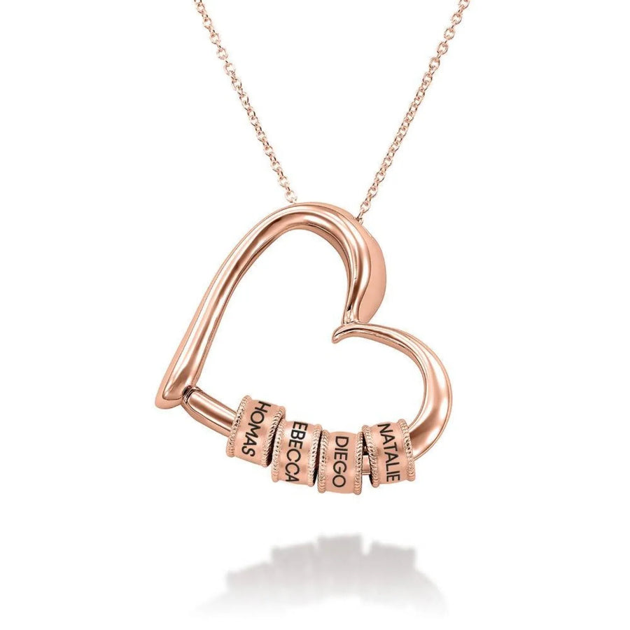 Collar Corazón Personalizado con Nombres Grabados